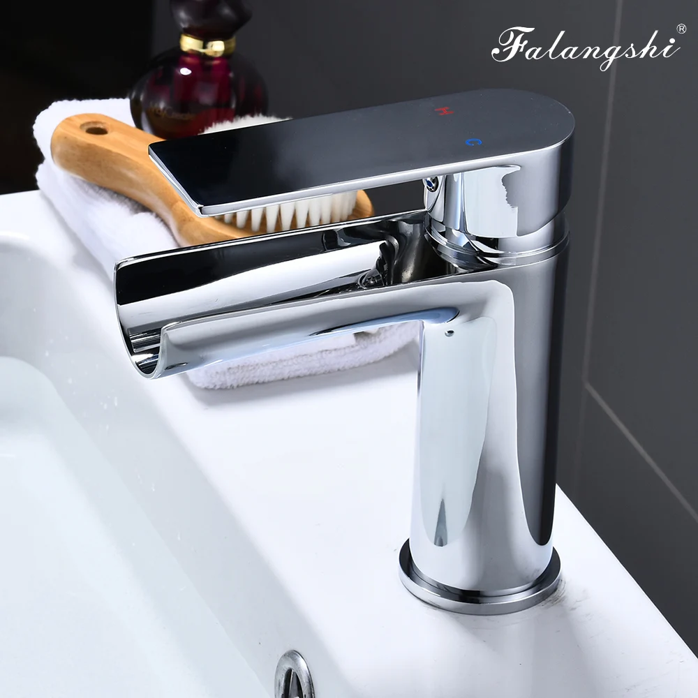 شلال حوض الحنفيات الأبيض الصنابير واحدة مقبض الحمام الساخنة والباردة المياه خلاط حوض الغرور سفينة غرقت خلاط الصنابير WB1038 شلال حوض الحنفيات الأبيض الصنابير واحدة مقبض الحمام الساخنة والباردة المياه خلاط حوض الغرور سفينة غرقت خلاط الصنابير WB1038