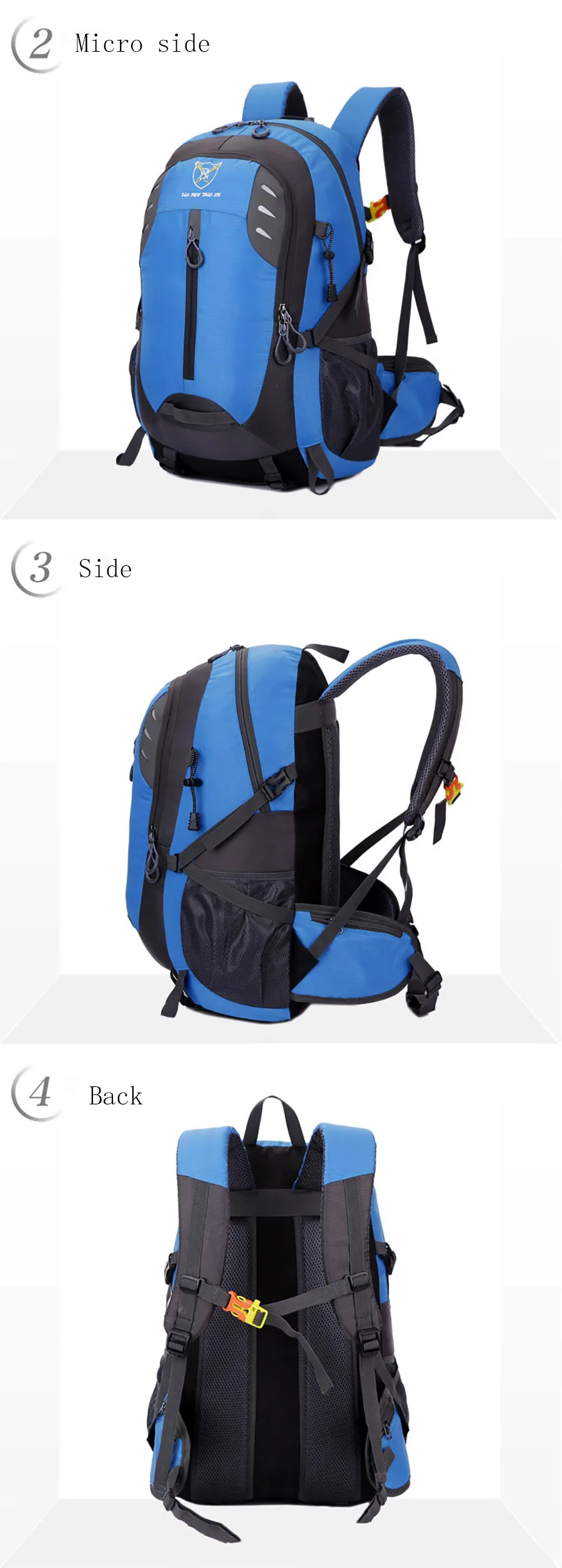 Новый пеший Туризм Сумки Спорт на открытом воздухе рюкзак путешествия рюкзаки водостойкий прогулки кемпинг рюкзак облегченный дышащая
