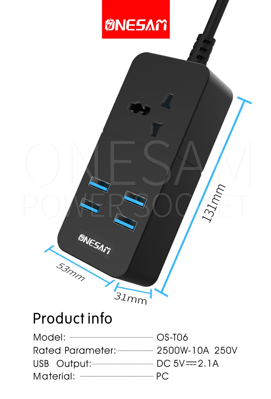  ONESAM Power socket-6