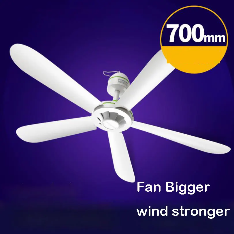 Günstige 20W power 5 klingen mini decke fan AC220 240V 50HZ hängen fan diamater 70cm fan 27,5 \