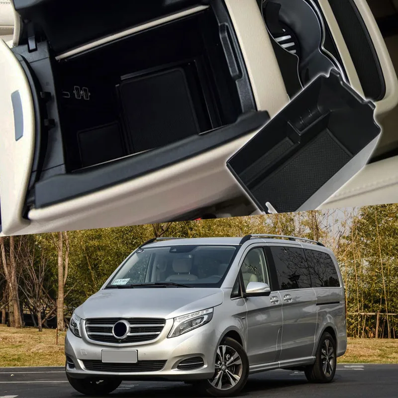 1 шт. пластиковая коробка для хранения подлокотников спереди и в центре Mercedes Benz 2014
