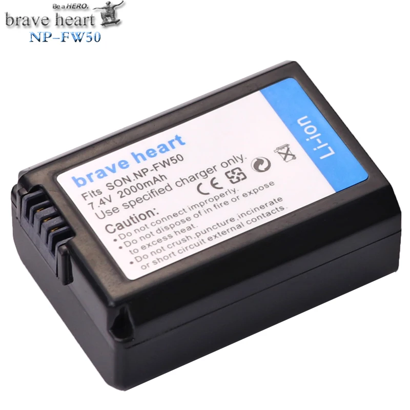 Brave сердце 10x bateria NP FW50 NP-FW50 Батарея для sony NEX-7 NEX-5N NEX-F3 SLT-A37 A7 NEX-5R NEX-6 NEX-3 NEX-3A 7R II