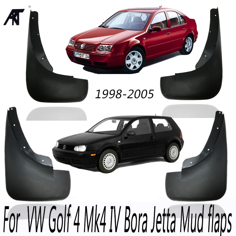 

Mud Flaps For 1998-2005 VW Golf 4 Mk4 IV Bora Jetta Mudflaps Splash Guards Front Rear Mud Flap Mudguard 2000 2001 2002 2003 2004