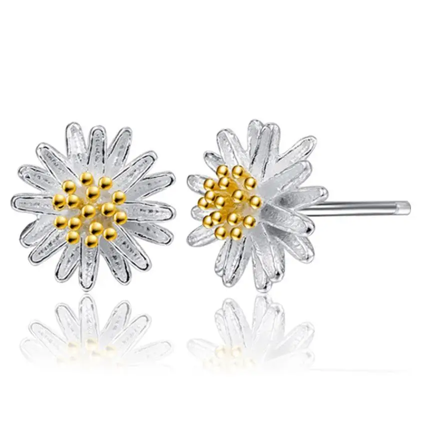 New Arrival 1Pair Women Daisy Flower Earrings Ear Stud Earrings Jewelry