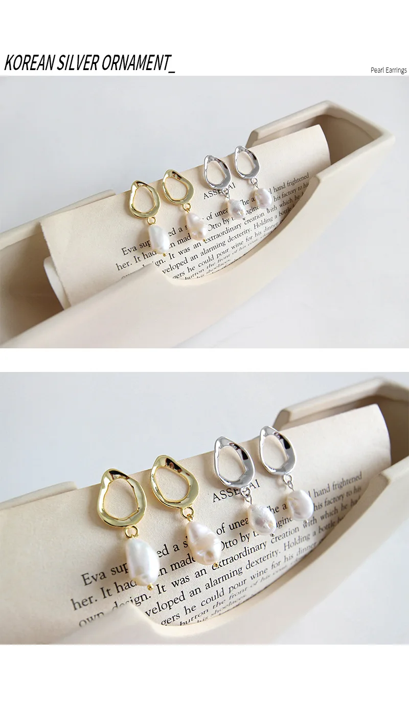 F.I.N.S сережки из стерлингового серебра 925 неровные серьги с жемчугом уникальные барочные сережки с культивированным жемчугом женские ювелирные изделия