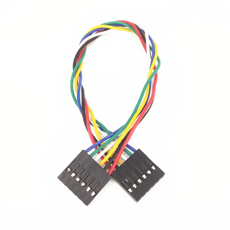 50pcs/lot 6P double head DuPont line length 20CM jumper wire spacing 2.54mm For arduino