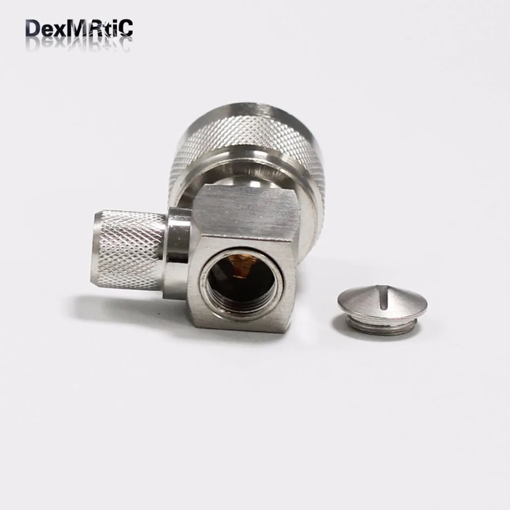 N male right angle connector