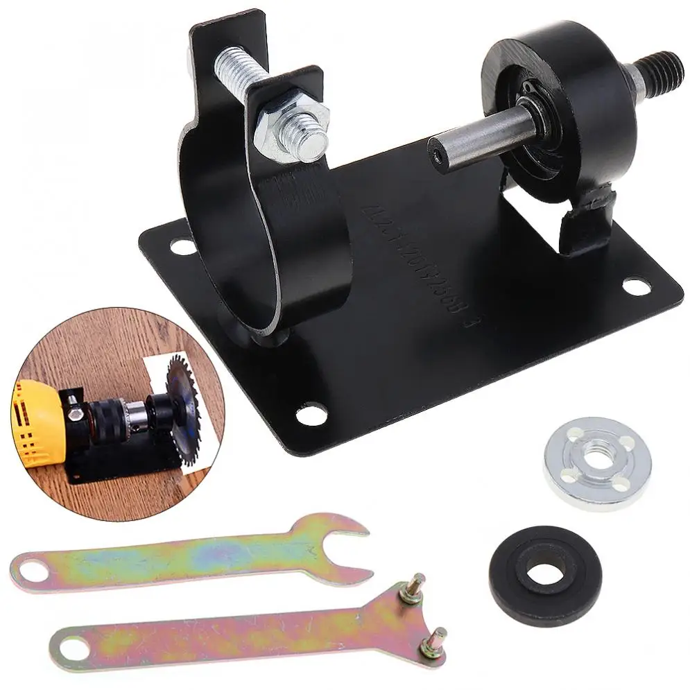 5pcs 10mm Electric Drill Cutting Seat Stand Holder Set with 2 Wrenchs and 2 Gaskets for Cutting