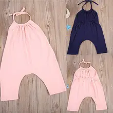 Pudcoco общая маленьких Обувь для девочек ремень ползунки Повседневное комбинезон без рукавов с открытой спиной сердце штаны-шаровары 2 цвета; Лидер продаж От 1 до 6 лет