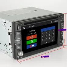 HOT 2015 NEW 2 DIN DVD GPS Car navigation Bluetooth Hands-free Reversing camera Free shipping