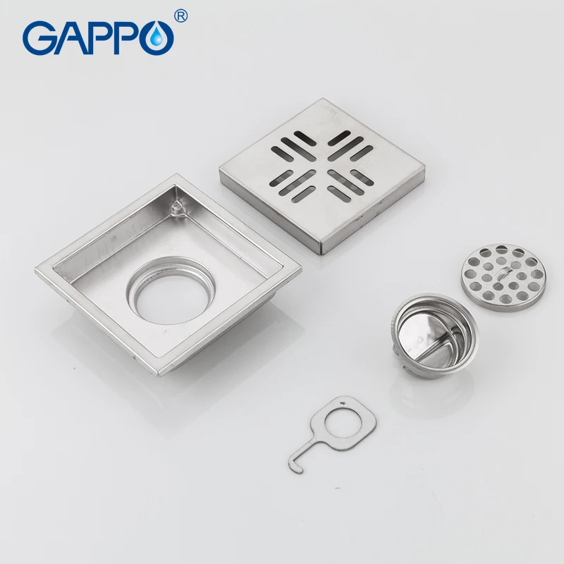 GAPPO стоки анти запах нержавеющая сталь ванная комната Душ напольное покрытие