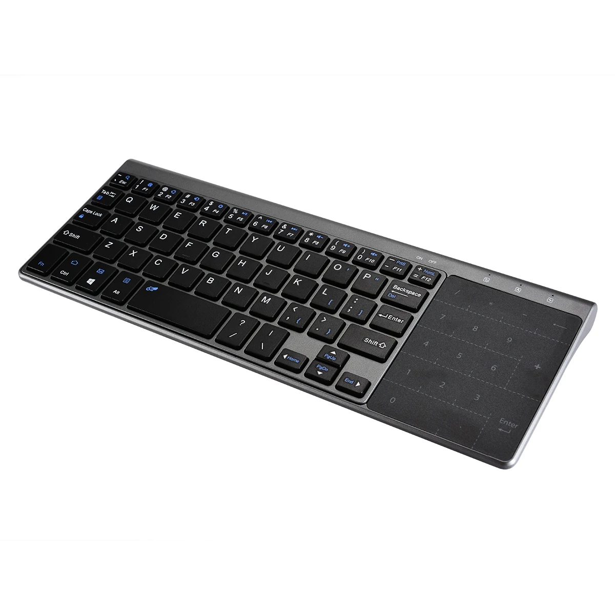 1pc Professional Black Keyboards High Quality Wireless Touch Keyboard With Touchpad For Computer PC Connected Smart TV