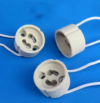 

GU10 Socket LED bulb halogen lamp Holder base Ceramic Wire Connector Lampholder X20