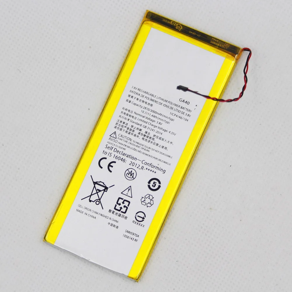 10 шт./лот 0 цикла телефон сменный аккумулятор GA40 для Motorola Moto G4 плюс XT1625 XT1622 XT1644 XT1643
