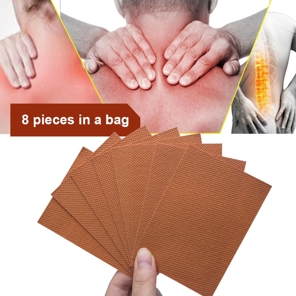 8Pcs Sumifun Pain Relief Plaster Hot Chinese acupuncture Back Neck Muscle Fatigue Orthopedic Arthritis Stickers C1581