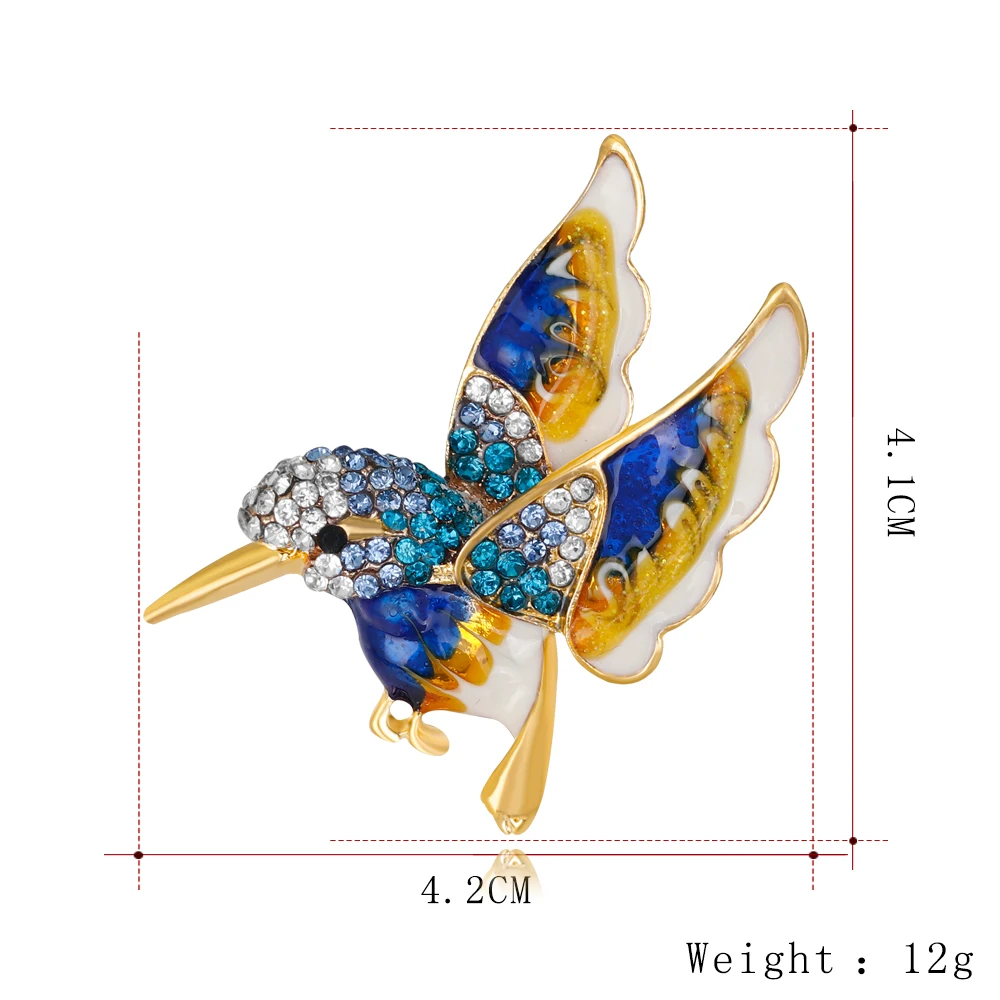 Красивая красочная брошь в виде птицы, броши в виде животных для свадьбы, женские Украшения в виде диких животных, модные золотые украшения