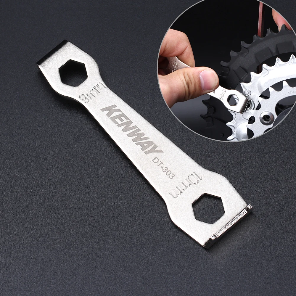 9mm/10mm Wrench Bike Cycle Chainring Nut Wrench Bolt Spanner Removing