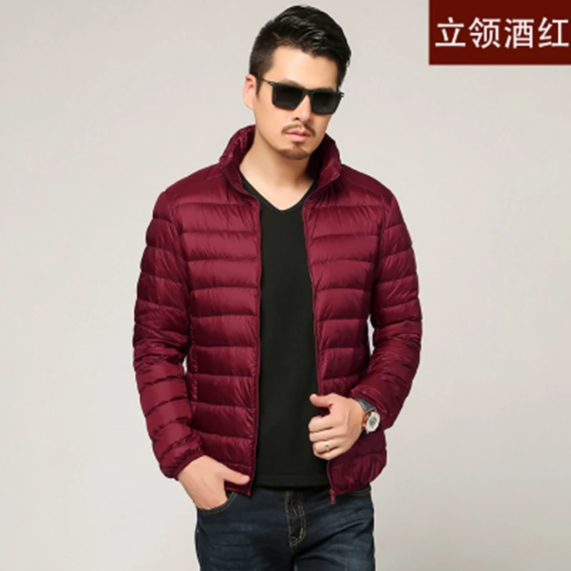 New Autumn Winter Man Duck Down Jacket Ultra Light Thin Plus Size Spring Jackets Men Stand Collar Outerwear Coat New Autumn Winter Man Duck Down Jacket Ultra Light Thin Plus Size Spring Jackets Men Stand Collar Outerwear Coat