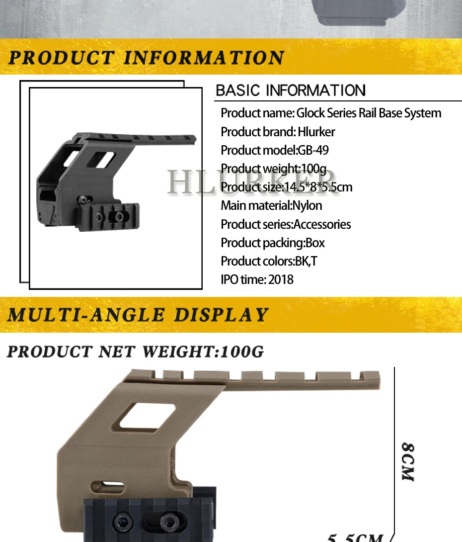 Охотничий страйкбол пистолет Glock 17 18 19 аксессуары/Magwell/Журнал/кобура/баррель/Пикатинни прицел крепление для пистолета лазер