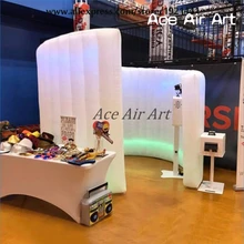 Замечательное светодиодное освещение в форме спирали надувная фотостудка с прожекторами для продажи Сделано в Китае