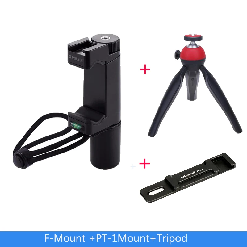 F-Mount ручка для смартфона с ремешком на запястье, адаптер для крепления штатива и Холодный башмак для Led видео светильник и микро - Цвет: Option 5