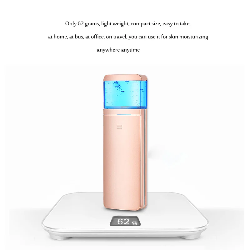 Nanoescala de Atomização de Pulverização de Água Extensão dos Cílios Hidro Mini Ultrasonic Fresco Rosto Beleza Nano Névoa Facial Steamer Spa Usb 7 Cheap Utensílios de cuidado facial