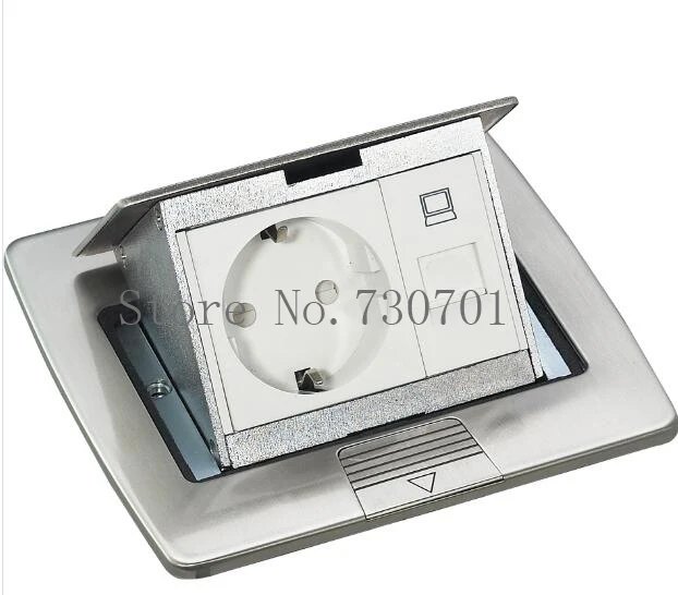 Всплывающие напольные коробки из нержавеющей стали/Напольные розетки с RJ45/RJ11