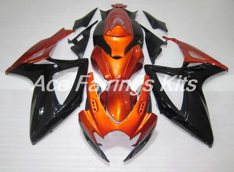 

New ABS bike Fairings Kit set Fit For SUZUKI GSXR600 GSXR750 06 07 R600 R750 K6 GSXR 600 750 2006 2007 custom black orange