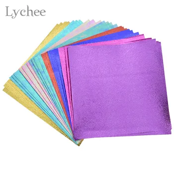 Lychee Life 40pcs Laser Shinning Origami Paper DIY Kids Folded Paper Craft Scrapbooking Decoration Card Making Art Paper 1