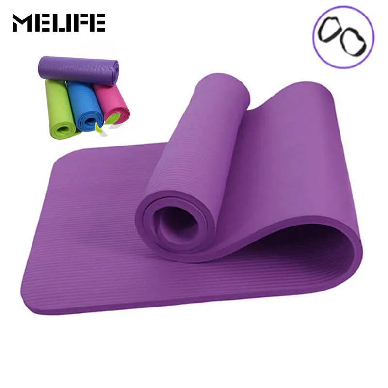 

MELIFE Fitness Non-Slip Yoga Mat Sport Pad Gym 10mm Thickess Soft Pilates Mats Foldable Pads for Body Building Training Exercise