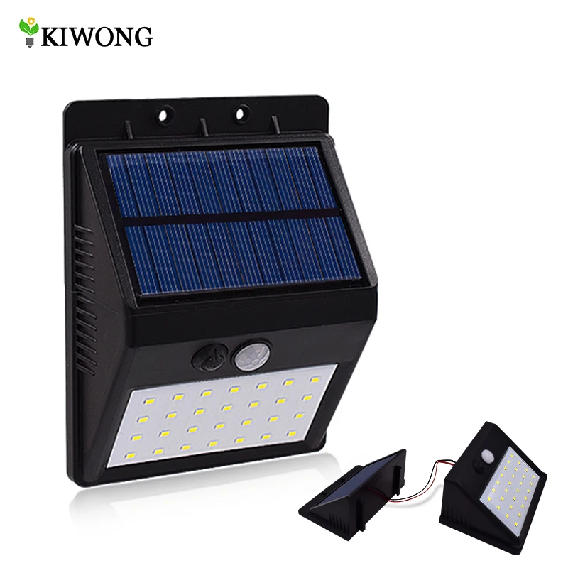 

28 LEDs Solar Light Motion Sensor Solar Lamp Ligthting Strong White Light Outdoor Waterproof Lamp For Garden Wall Fence Yard