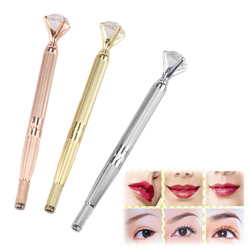 1PC Eyebrow Tattoo Pen Permanent Makeup 3D Embroidered Eye brow Lip
