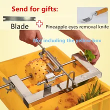 Ручное устройство для чистки ананасов из нержавеющей стали с заменяемым лезвием простое управление ручная овощечистка фруктов высокое качество
