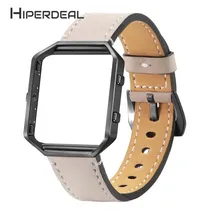 HIPERDEAL новые роскошные часы из натуральной кожи ремешок на запястье+ металлическая рамка для Fitbit Blaze Смарт часы 18Jan03 Прямая поставка F