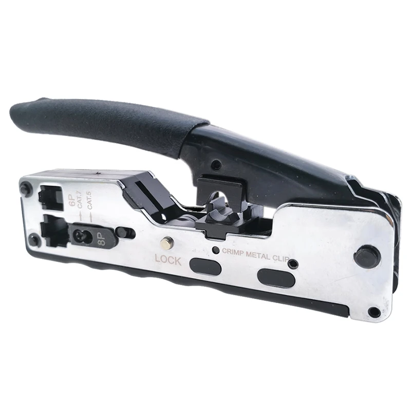 

Crimp Metal Clip Rj45 Tool Network Crimper Crimping Tools For Cat7 Cat6 Cat5E Cat5 Stp Plugs Rj45 Connector Cables