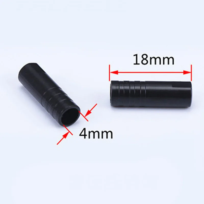 100Pcs4mm Bike Bicycle Cycling Brake Cable Crimps Housing Plastic End Tips Cap ~