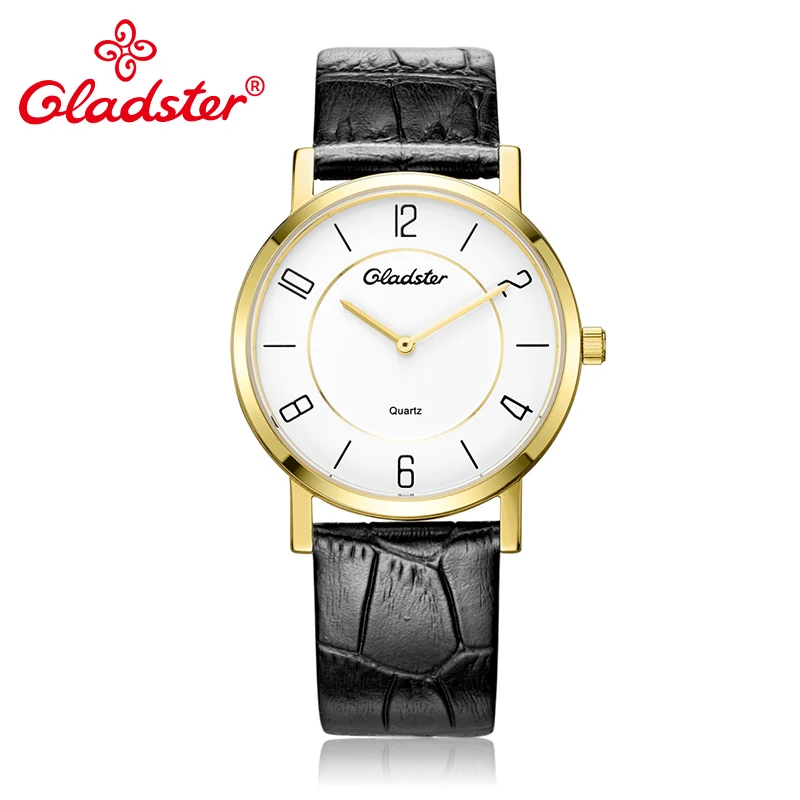 

Gladster Japan Movement Miyota Luxury Fashion Business Men Quartz Watch Leather Man Wristwatch Casual Ultra Thin Male Clock Gift