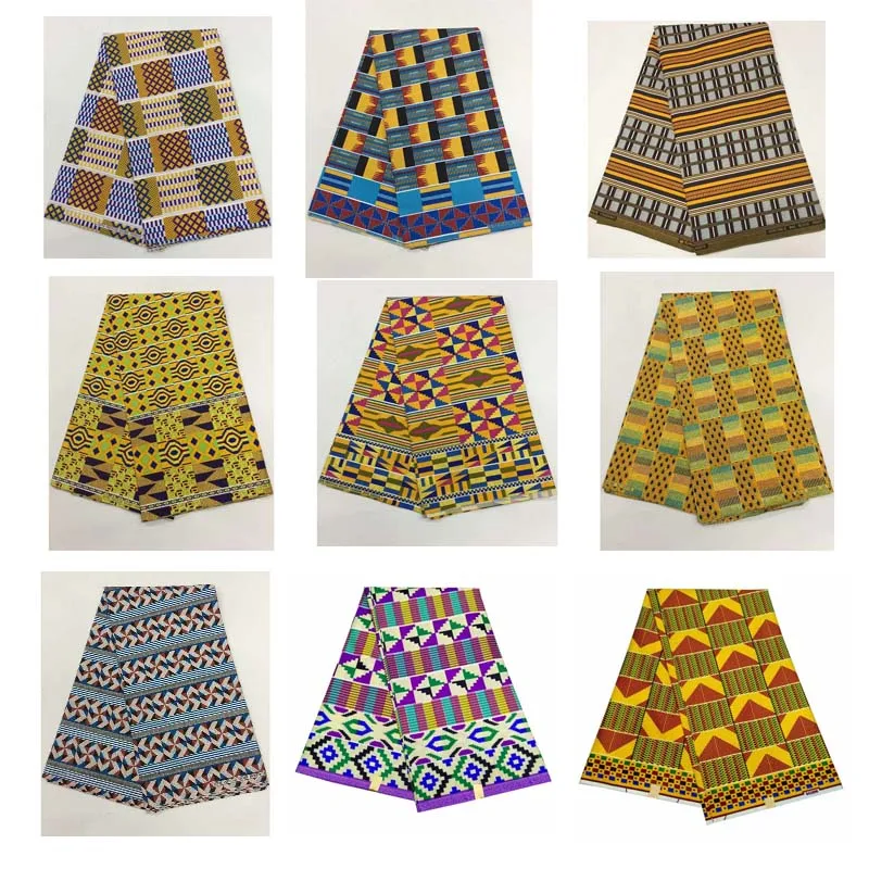 Дешевая ткань ghana kente дизайн полиэстер Анкара африканская вощеная ткань принтом guinea tissu голландская восковая ткань с принтом 6 ярдов