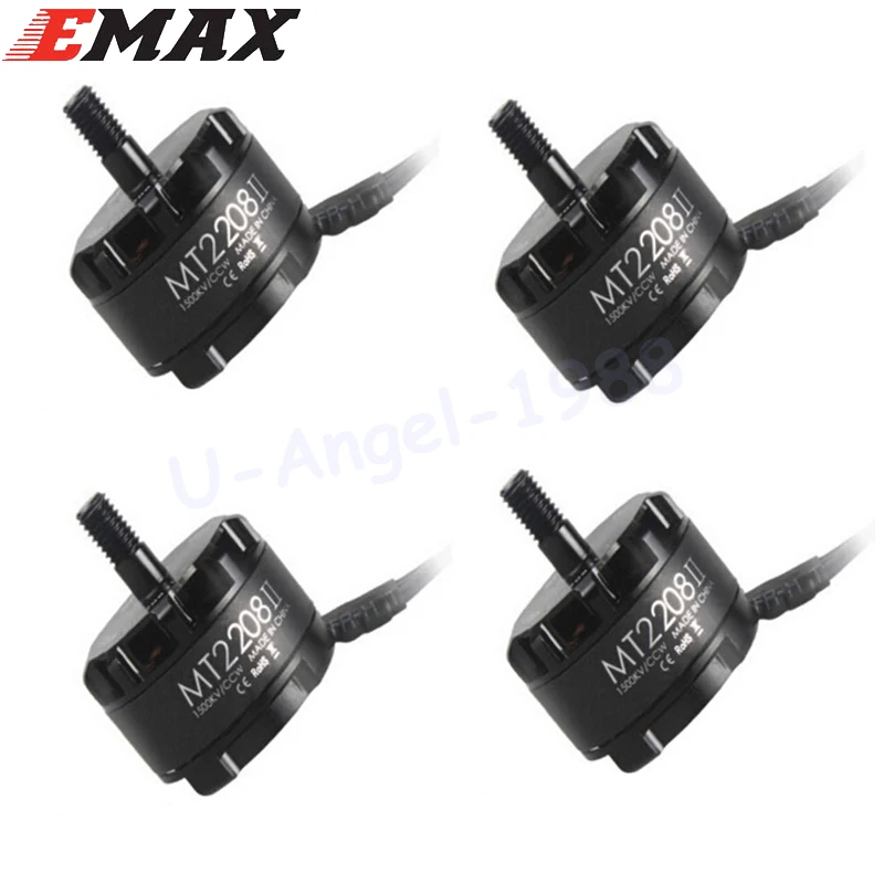 4 компл./лот EMAX охлаждение CW CCW бесщеточный двигатель MT2208 II 1500KV 2000KV для мультикоптера RC QAV250 F330|brushless motor|cw ccwmotor