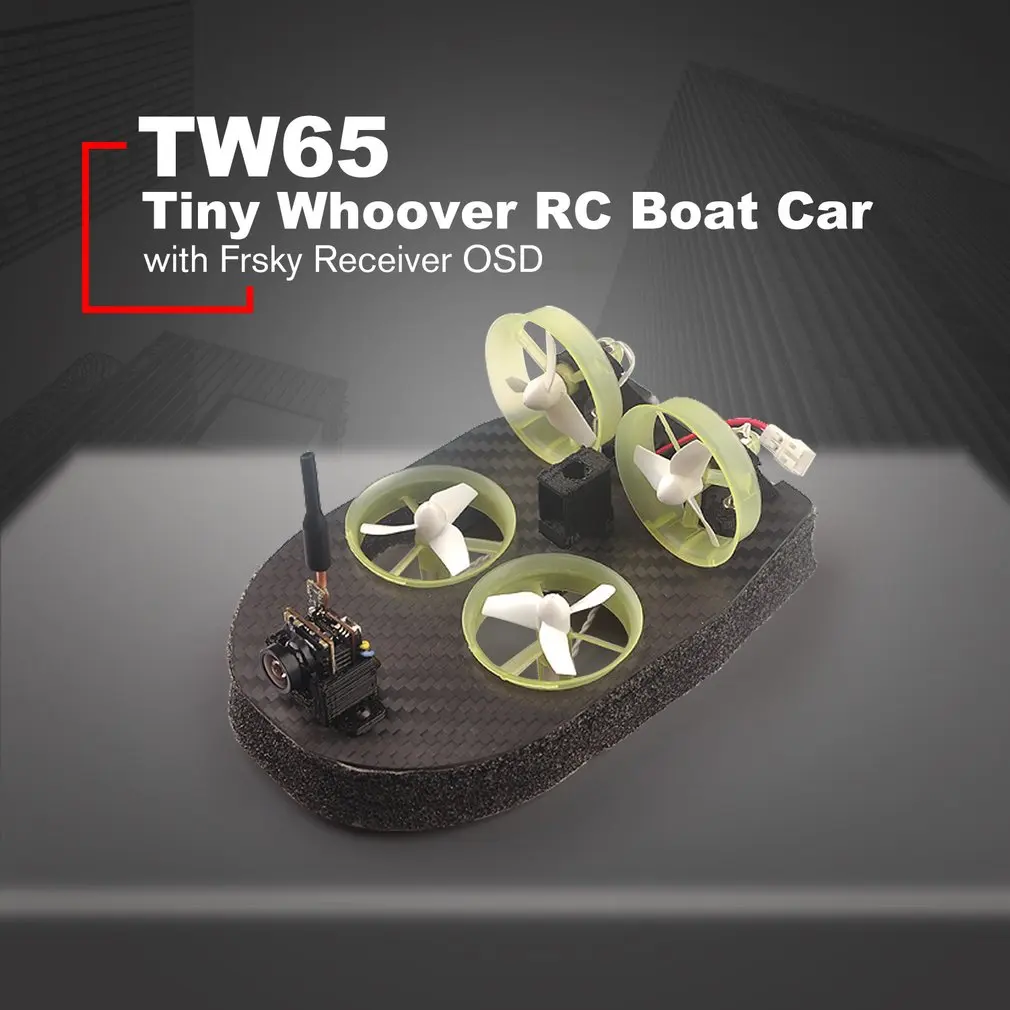 صغيرة Whoover TW65 البسيطة FPV سباق الحوامات قارب الانجراف نموذج سيارة مع المتكاملة Frsky استقبال OSD LED DIY المتسابق