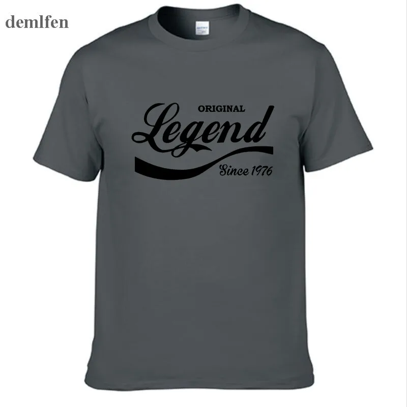 Модная футболка с надписью Legend Since забавная подарок на день рождения топ Муж папа