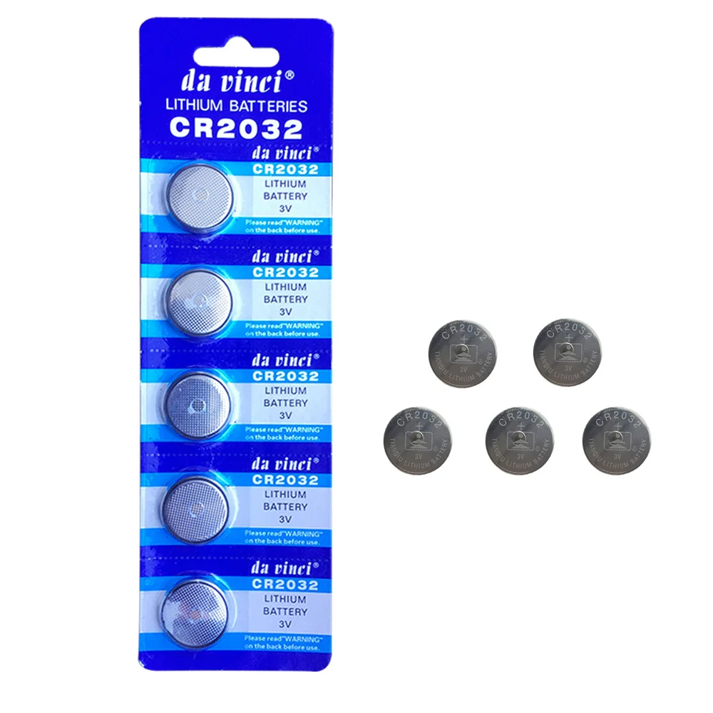 

5 Pcs Button battery 3V Lithium Coin Cells Button Battery 5004LC ECR2032 CR2032 DL2032 KCR2032 EE6227