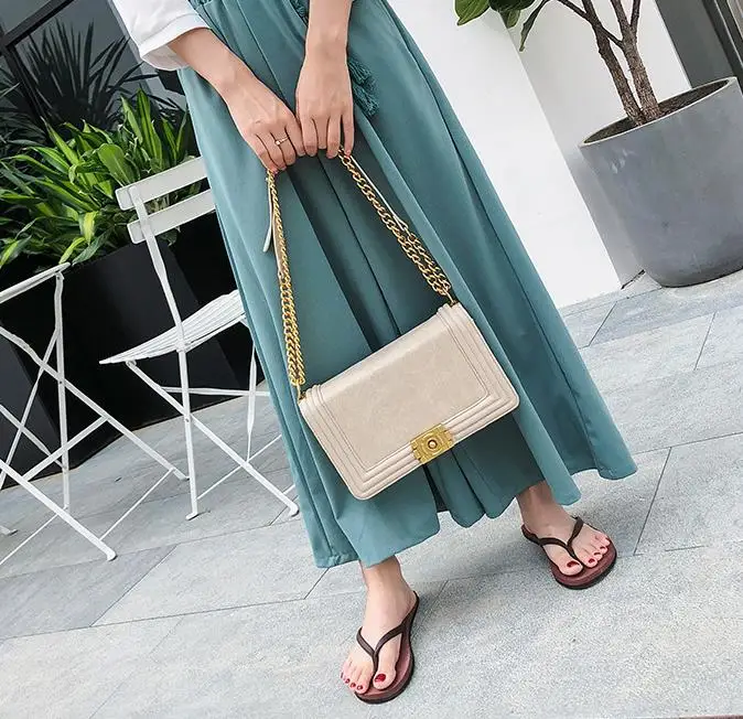 XIAOYAN/Модная женская однотонная сумка-мессенджер с клапаном из искусственной кожи, сумка на плечо в симпатичном стиле с цепочками, высококачественные сумки