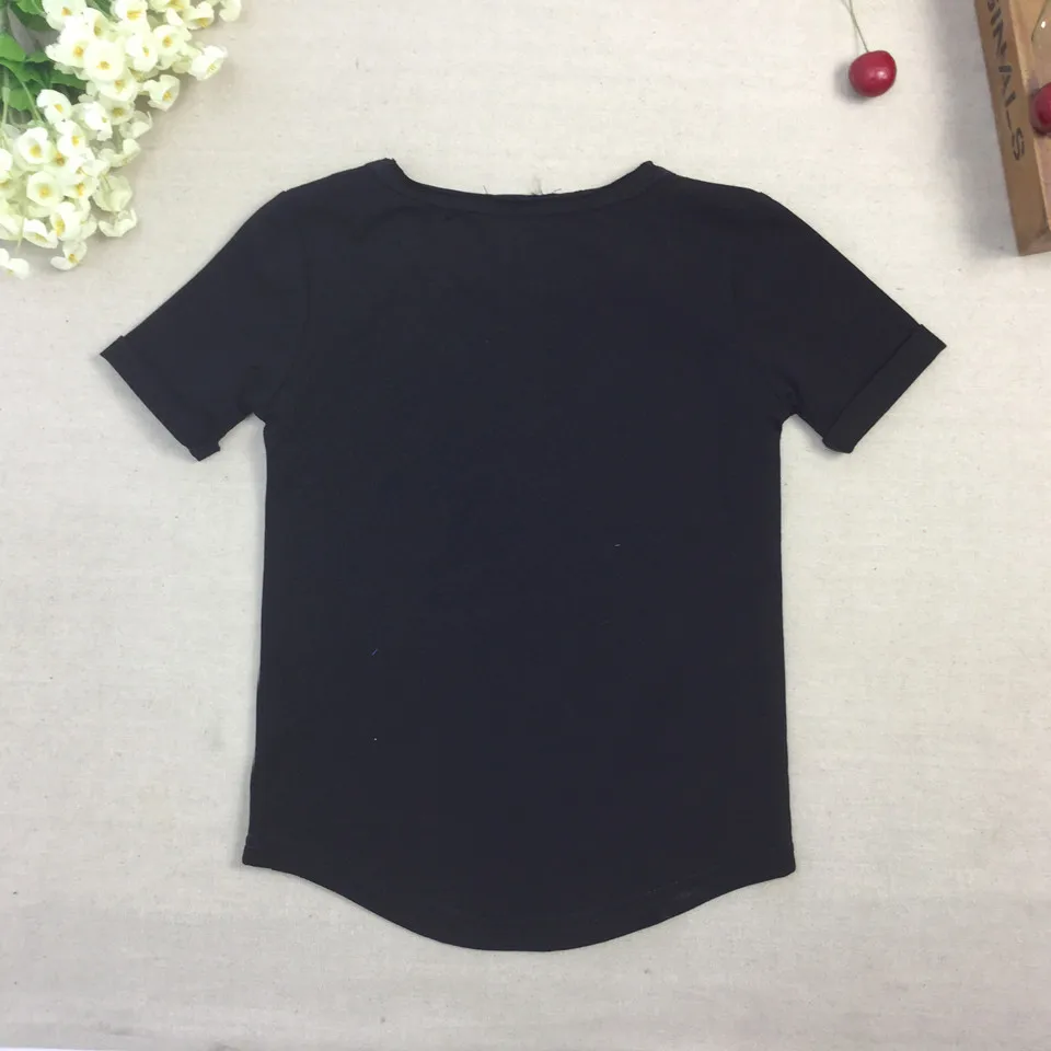 COSPOT/Детская летняя футболка, футболка с короткими рукавами для маленьких мальчиков и девочек, детская хлопковая Однотонная футболка