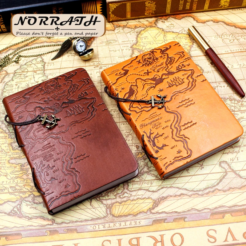 

NORRATH Pirate Treasure Map Planner Notebook Diary Agenda Journal Note Book School Office Supplies Gift Stationery