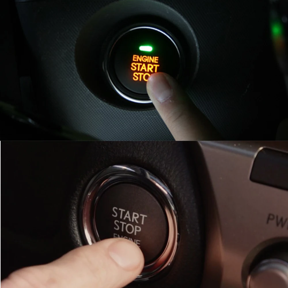 KEMiMOTO Car Engine Push Button RFID Engine Lock Ignition Keyless Entry System Go Push Button Engine Start Stop Immobilizer