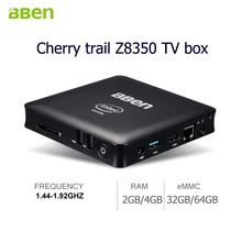 Bben desktop MINI PC Quad Core TV Box intel Z8350 Windows 10 RAM 2GB/4GB 32GB/64GB Intel Compute TV Stick with LAN Headset port