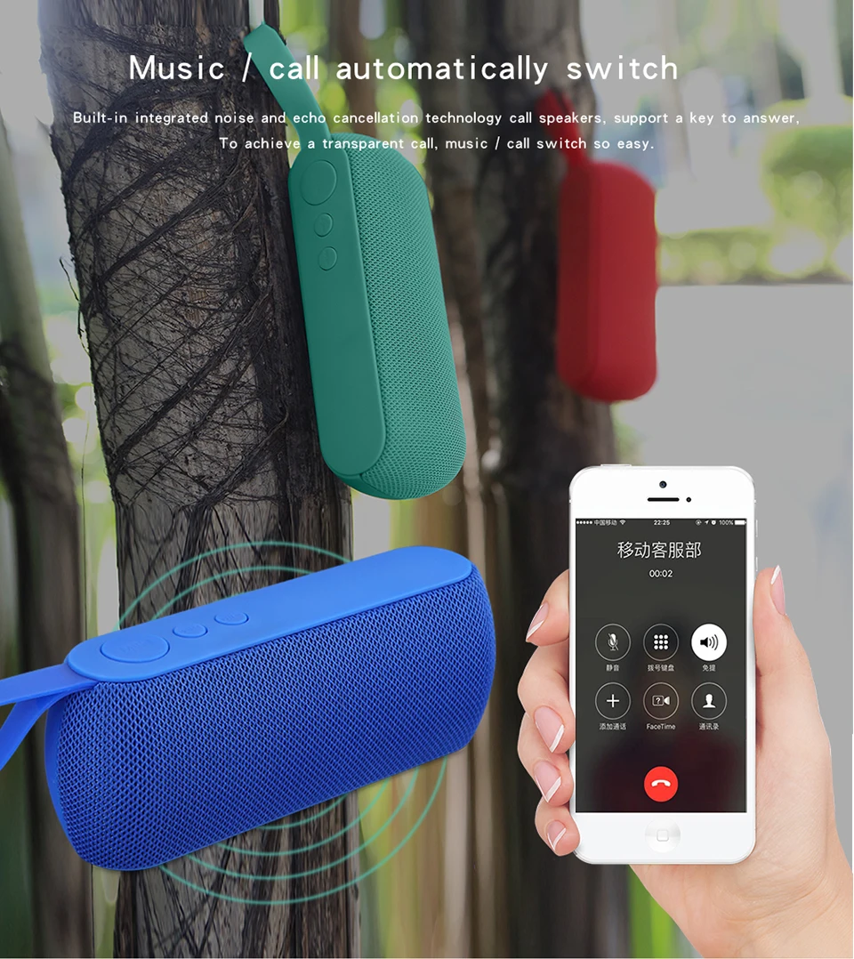 Magift204 Portable Bluetooth Speaker Wireless Bass Sound Mini Outdoor Speakers Support TF FM Radio Audio Handfree For Xiaomi (10)