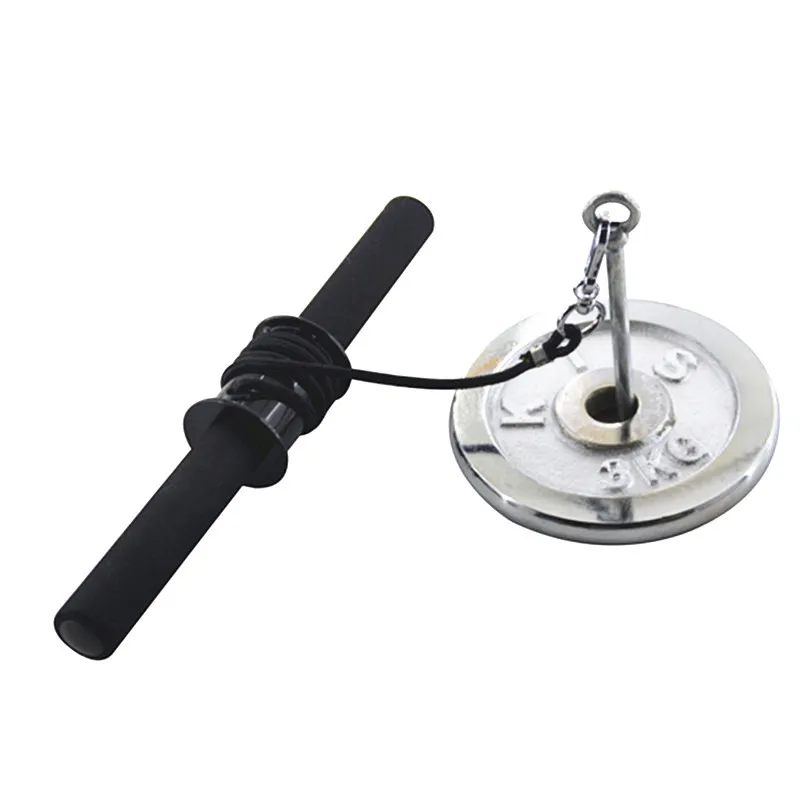 Gym Fitness Forearm Trainer Strengthener Hand Gripper Strength Exerciser Weight Lifting Rope Waist Roller Power Stick - Image 5