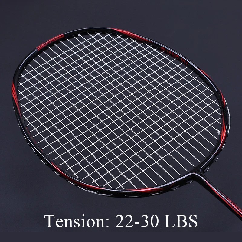 LOKI 6U 72g Strung raqueta de bádminton equilibrado profesional Badminton raqueta de carbono 22-30 LBS envío apretones y vincha